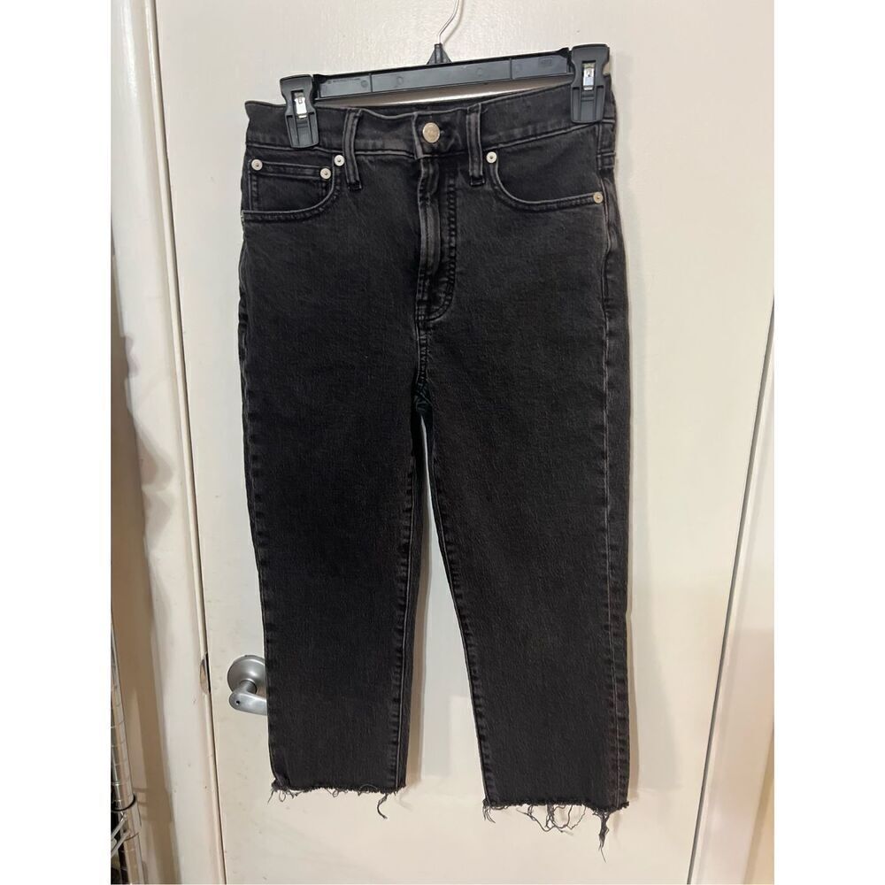 Madewell The Perfect Vintage Dark Jeans Size 24 Frayed ankles